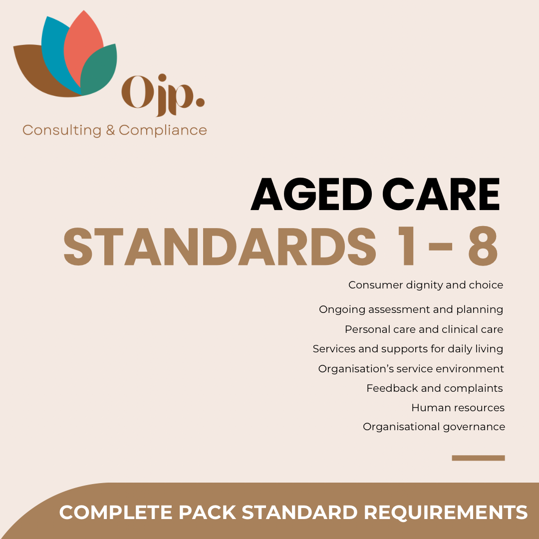 Aged Care Standards 1 - 8 Complete Bundle Cover